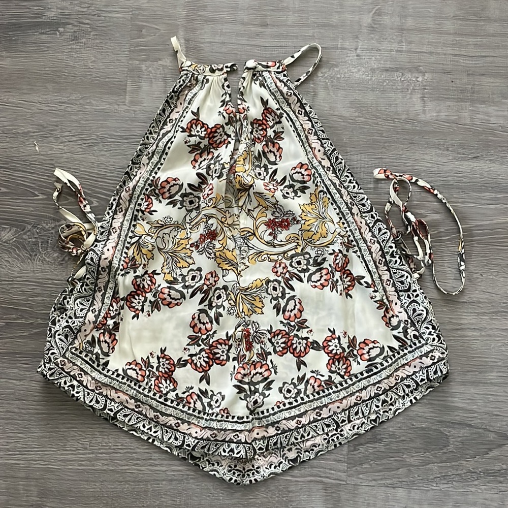 Free People | Sophia Handkerchief Paisley Halter Top - Picture 4 of 10